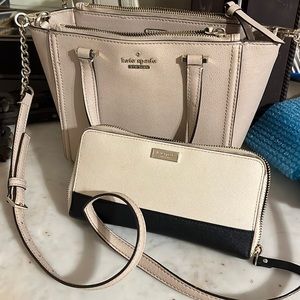 Kate Spade cross body with matching wallet.